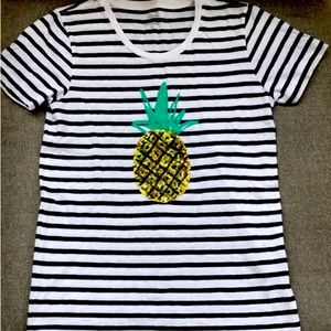 J. Crew Sequin Pineapple Small